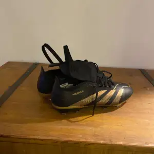 Hej! Jag säljer misn fotbollsskor i storlek 44 eftersom de inte passade som jag tänkte.Varan är köpt för runt en månad sedan och använda ett par gånger men det är inget fel på skorna. De är väl omhändertagna och är som nya.