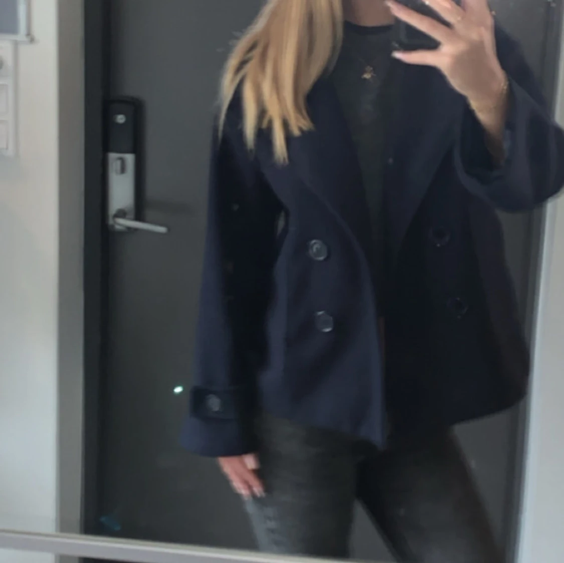 Marinblå kappa Design By Si - 92