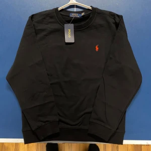 Ralph Lauren sweatshirt - Helt ny Ralph Lauren sweatshirt med det klassiska logotypbroderiet på bröstet. Tröjan har långa ärmar och en rund halsringning, perfekt för en stilren look. Finns fler storlekar i min profil, kom gärna med frågor och bud!😁