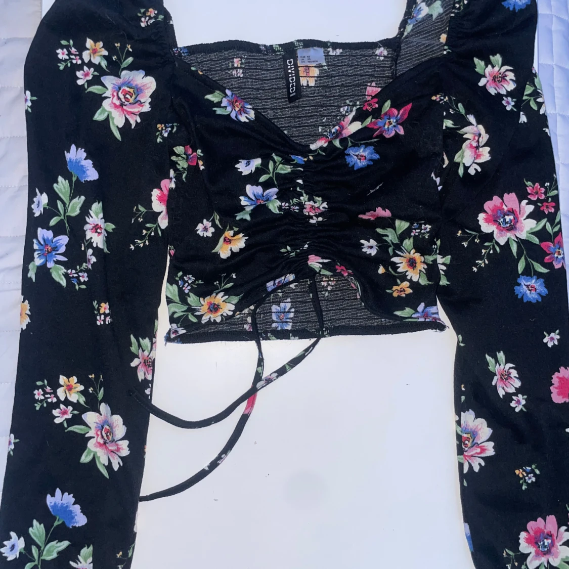 Blommig croppad topp från H&M - 92