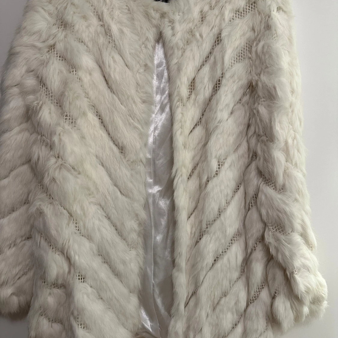 Maclauren Vit pälsjacka - 90