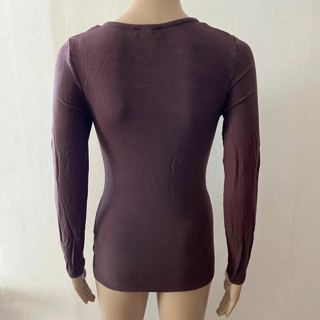 Brun långärmad T-shirt topp - 90