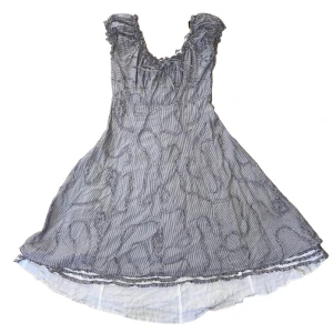 Cottage Milkmaid Striped Romantic Dress  - Milkmaid style romantic striped blue and white dress with layering   In good gently used condition   Size S   