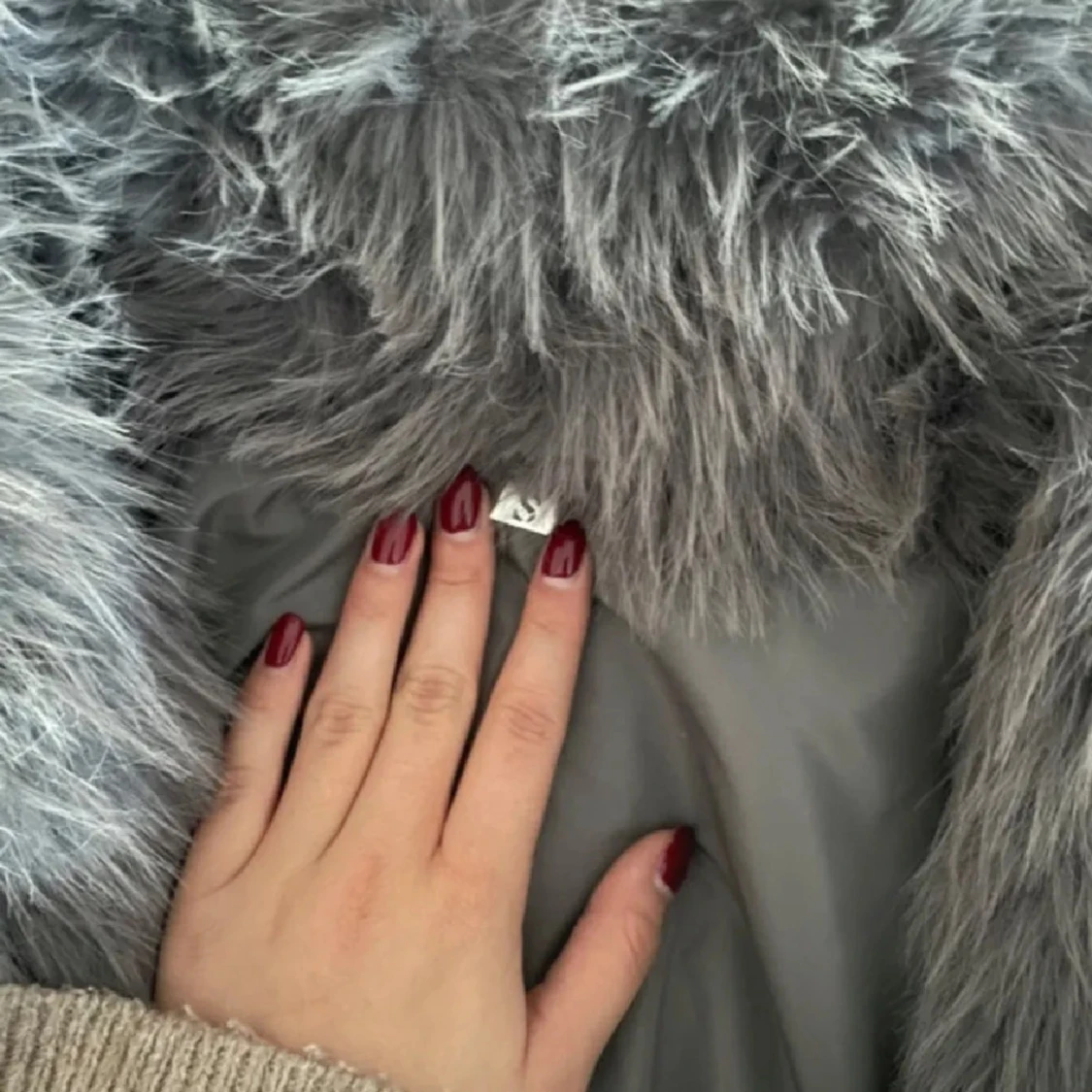 trendig pälsjacka!! - 90