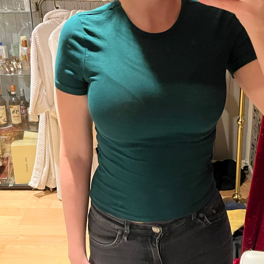 Grön tight t-shirt - 90