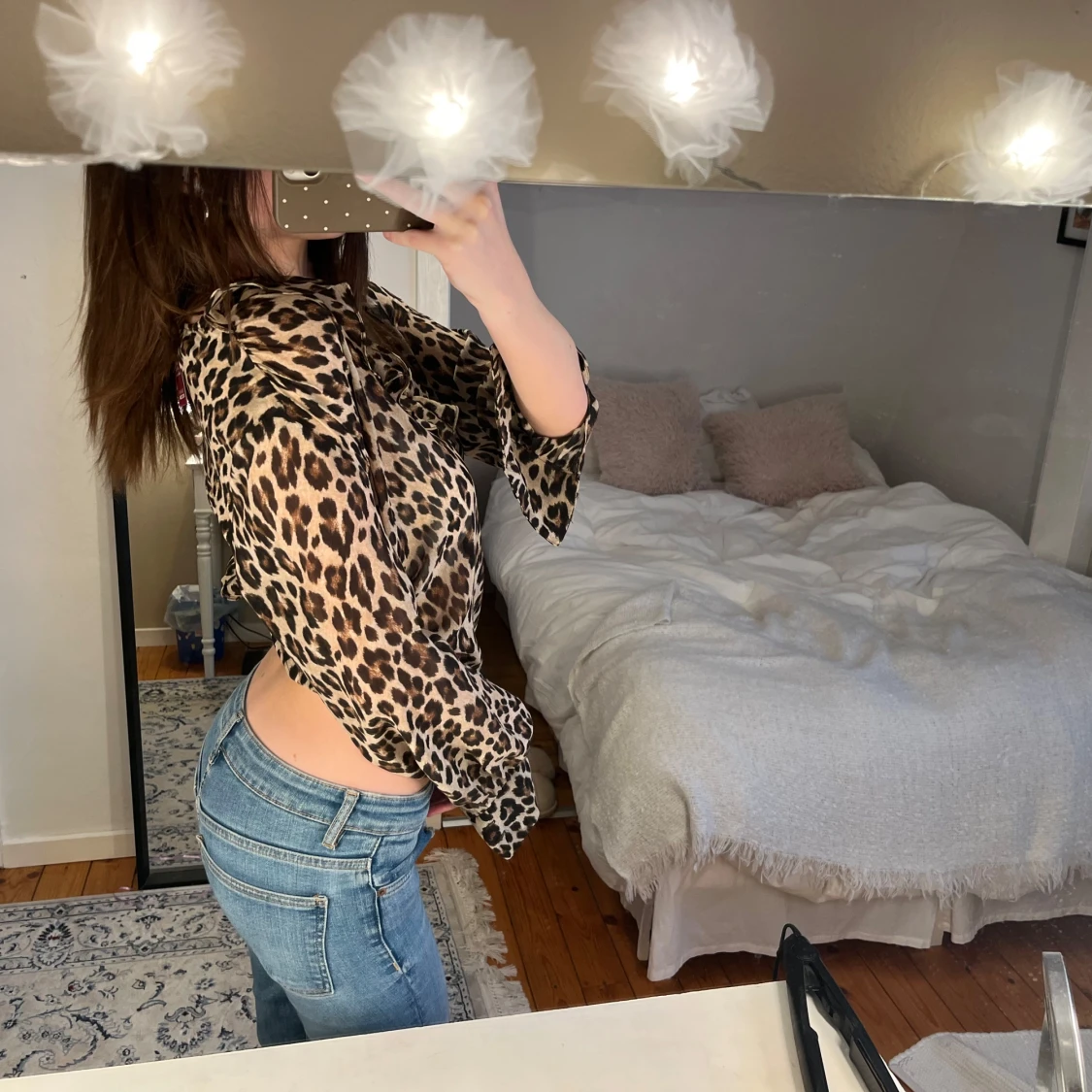 Leopardmönstrad blus  - 2