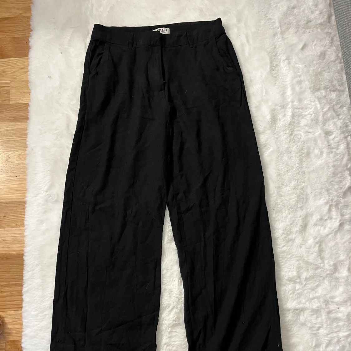 Svarta Linnebyxor - 90