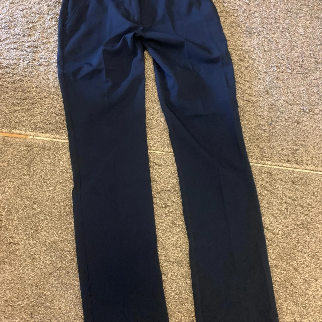 Marinblåa kostymbyxor