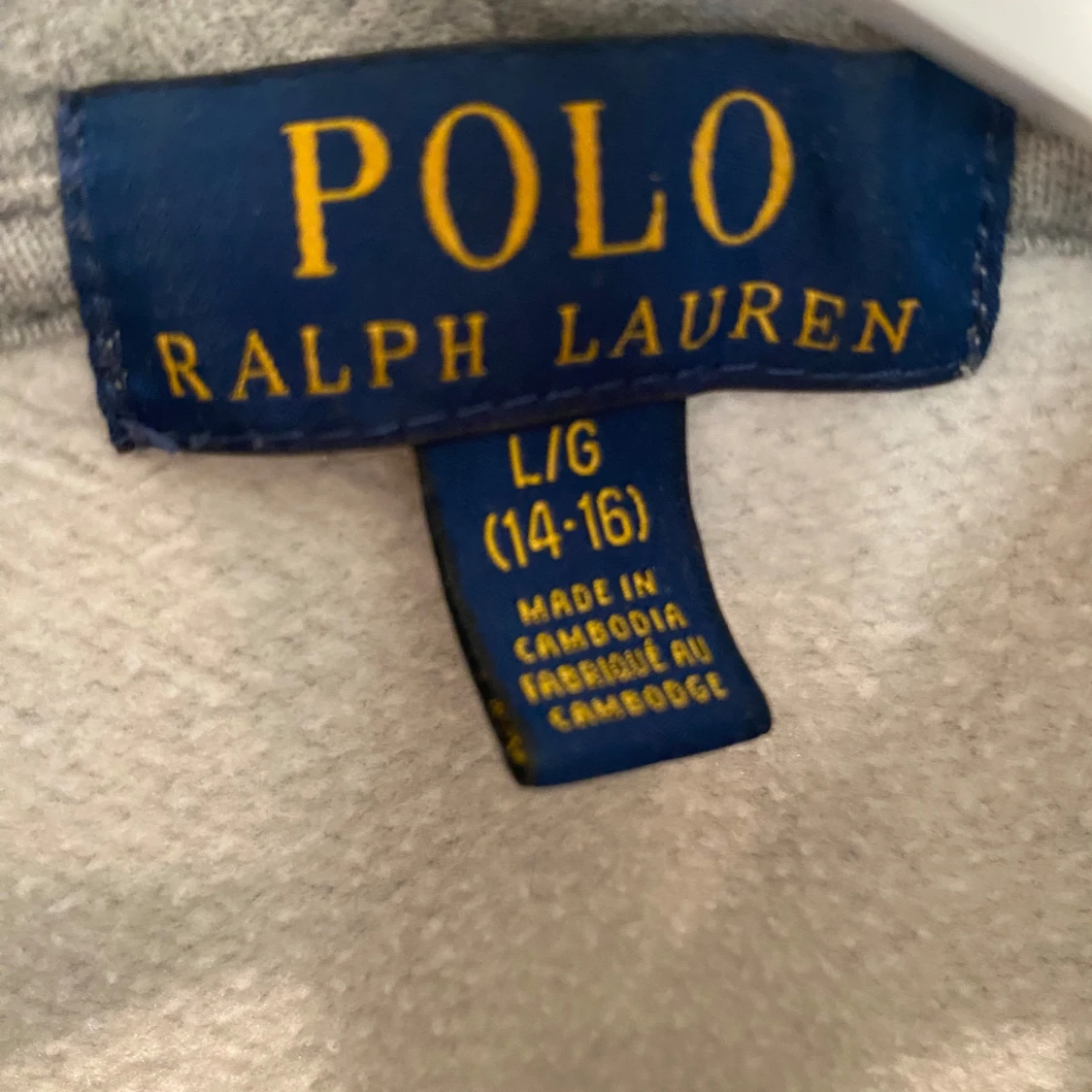 Grå hoodie från Ralph Lauren - 92