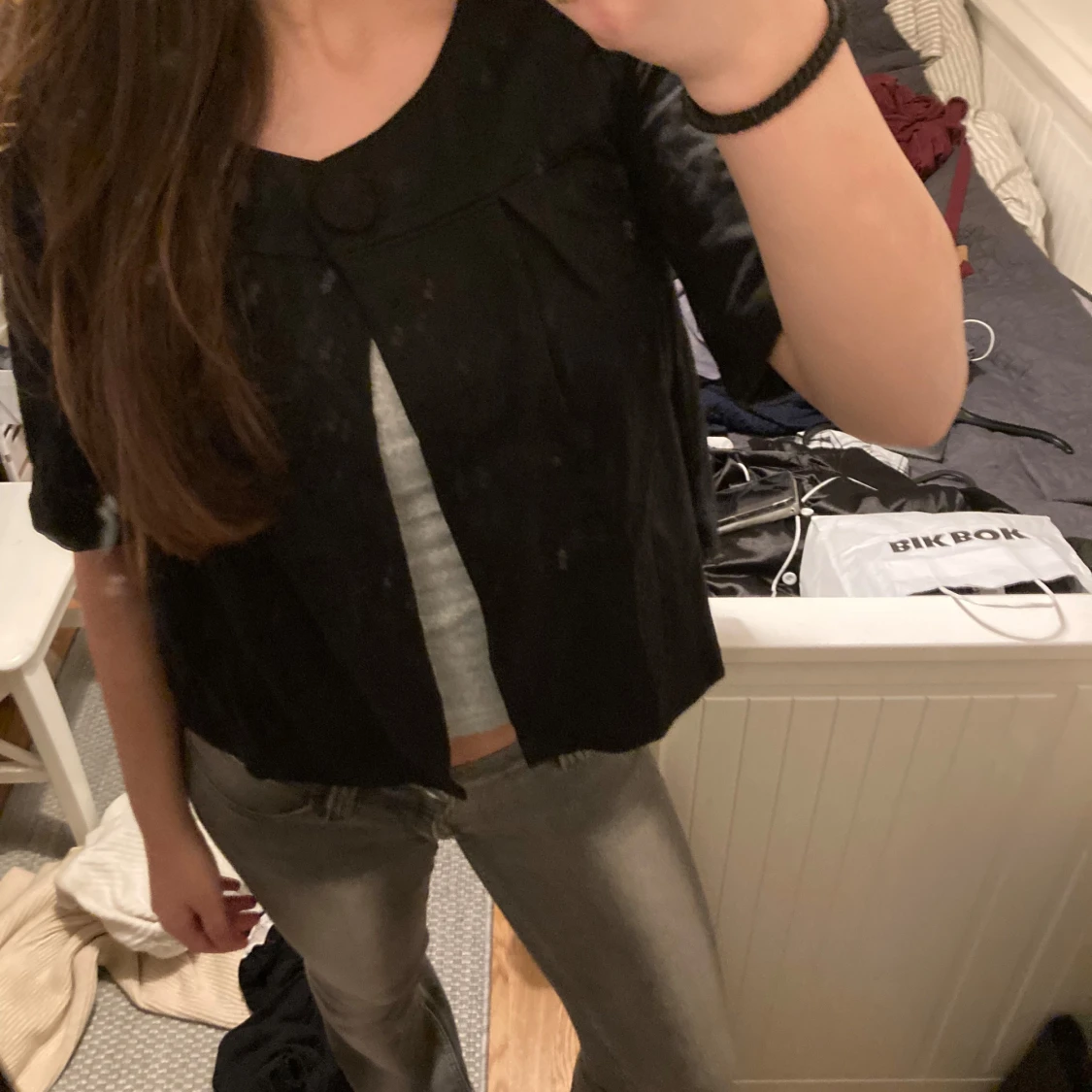 Kortärmad tröja/kofta