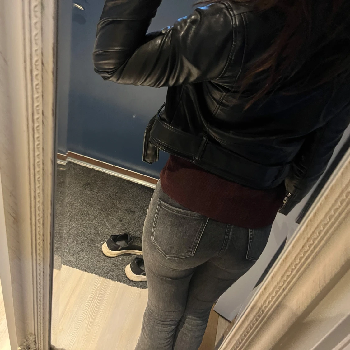 Svart skinnjacka från Zara - 90