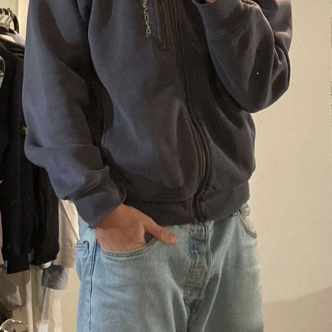 Blå Sail Raising Hoodie - 92