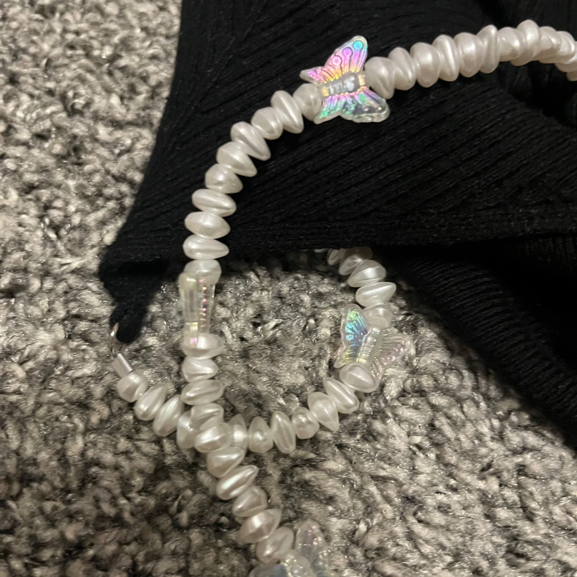 Svart ribbad topp från FB Sister - 92