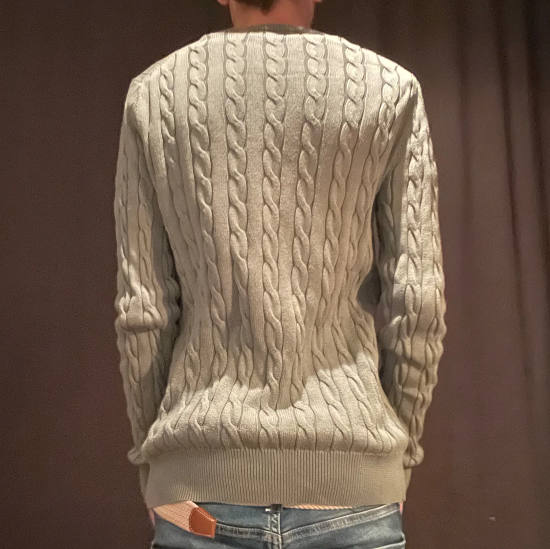 Morris kabelstickad tröja - 90