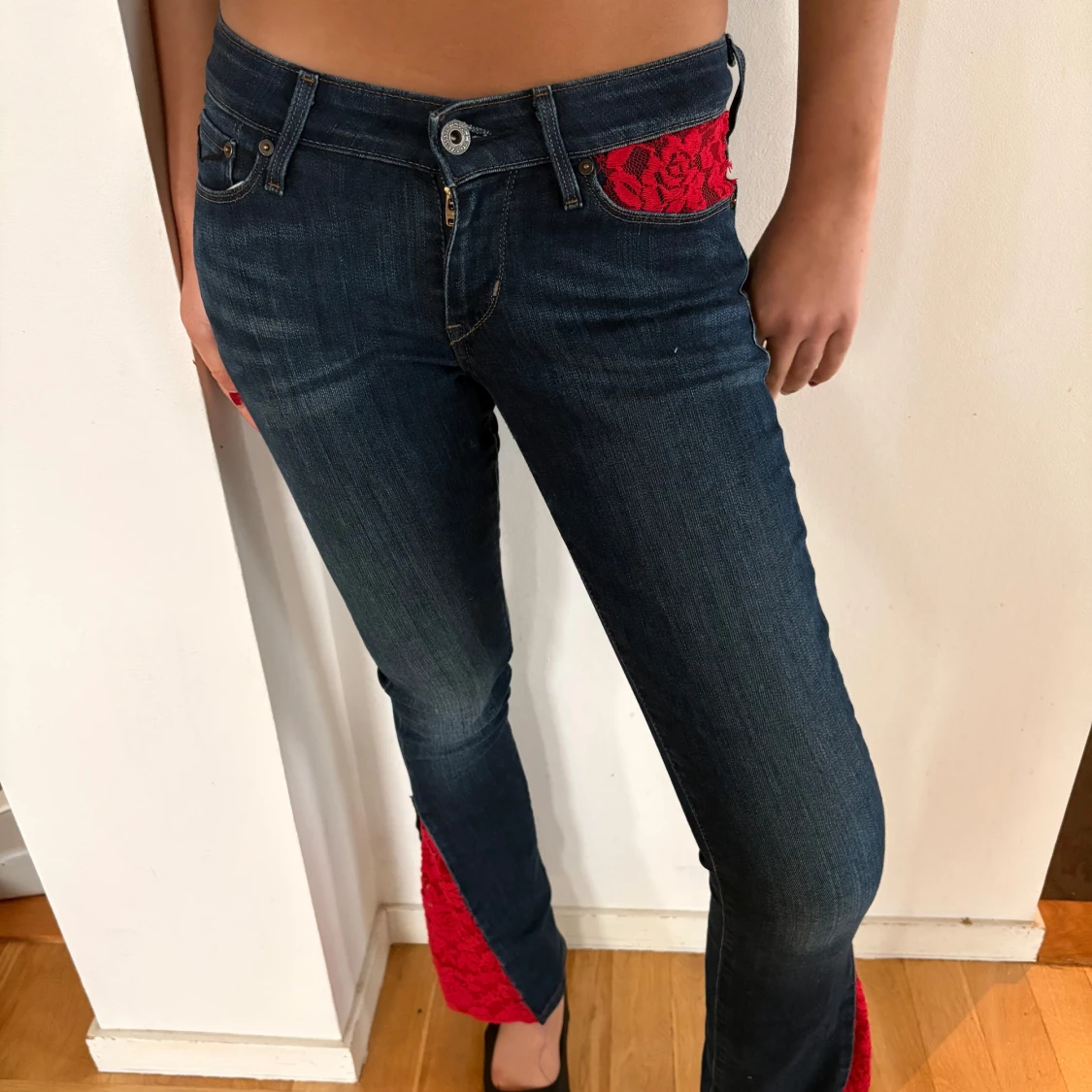 Lågmidjade jeans
