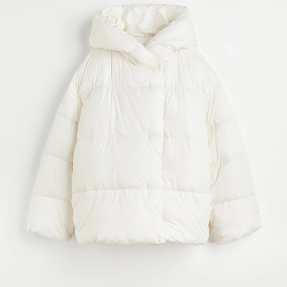 Vit puffjacka hm