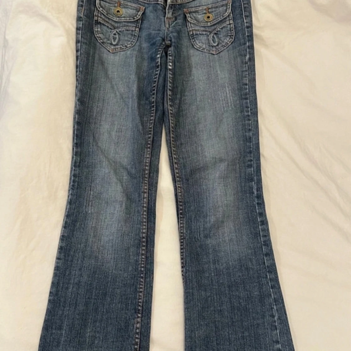 Lowwaist bootcut Blå jeans  - 90