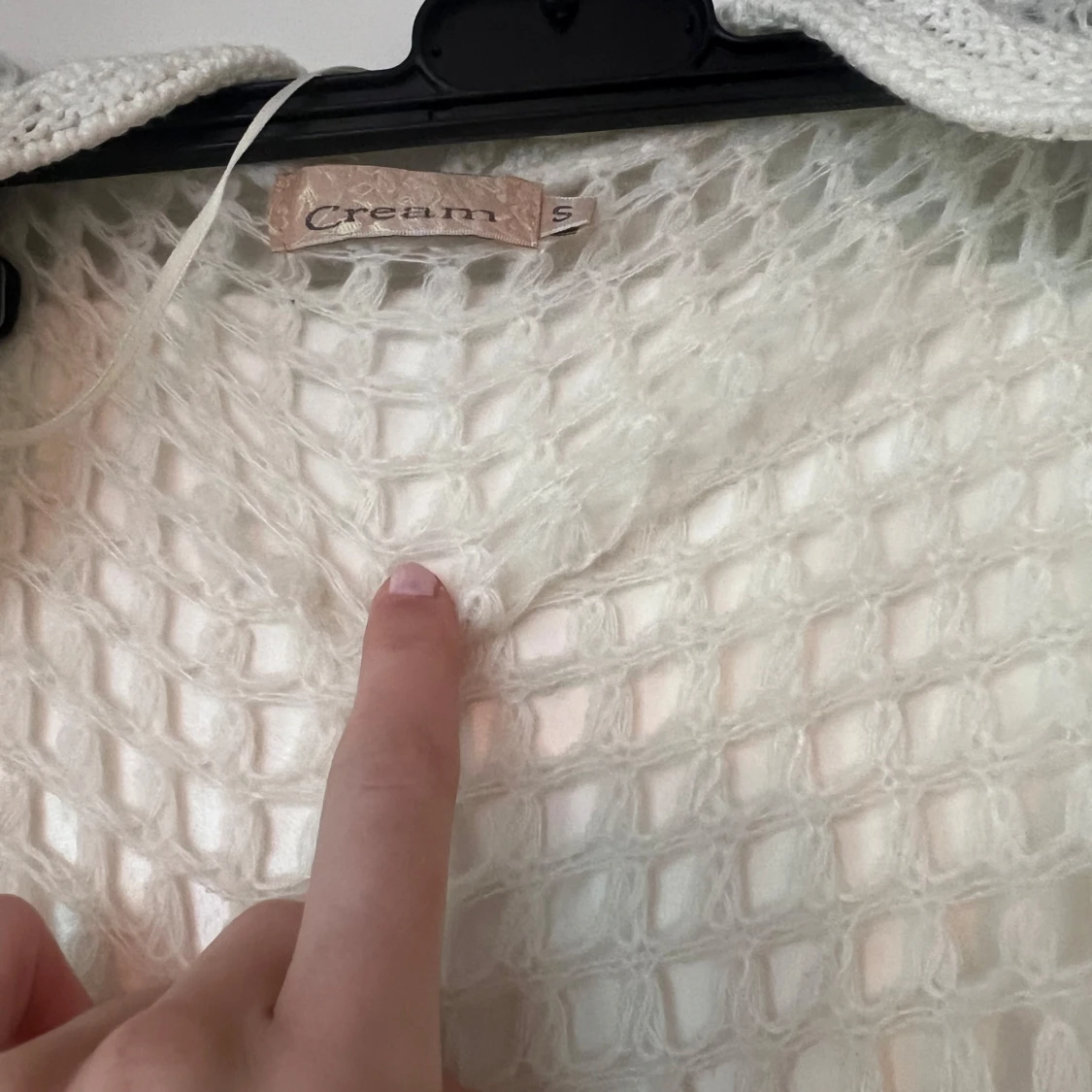 Vit virkad topp från Cream - 90