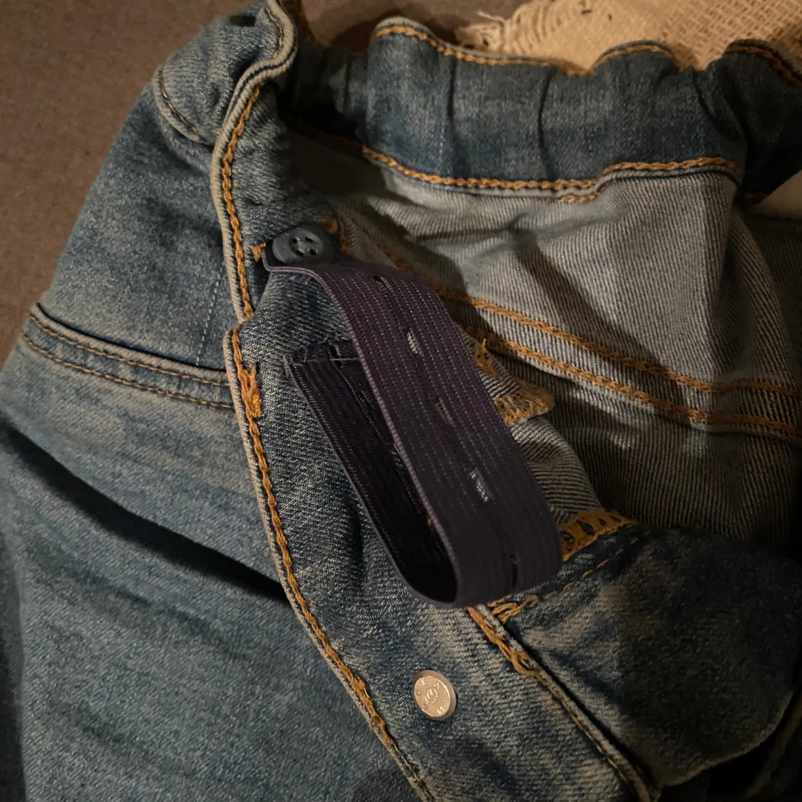 Blå jeans med bootcut - 2