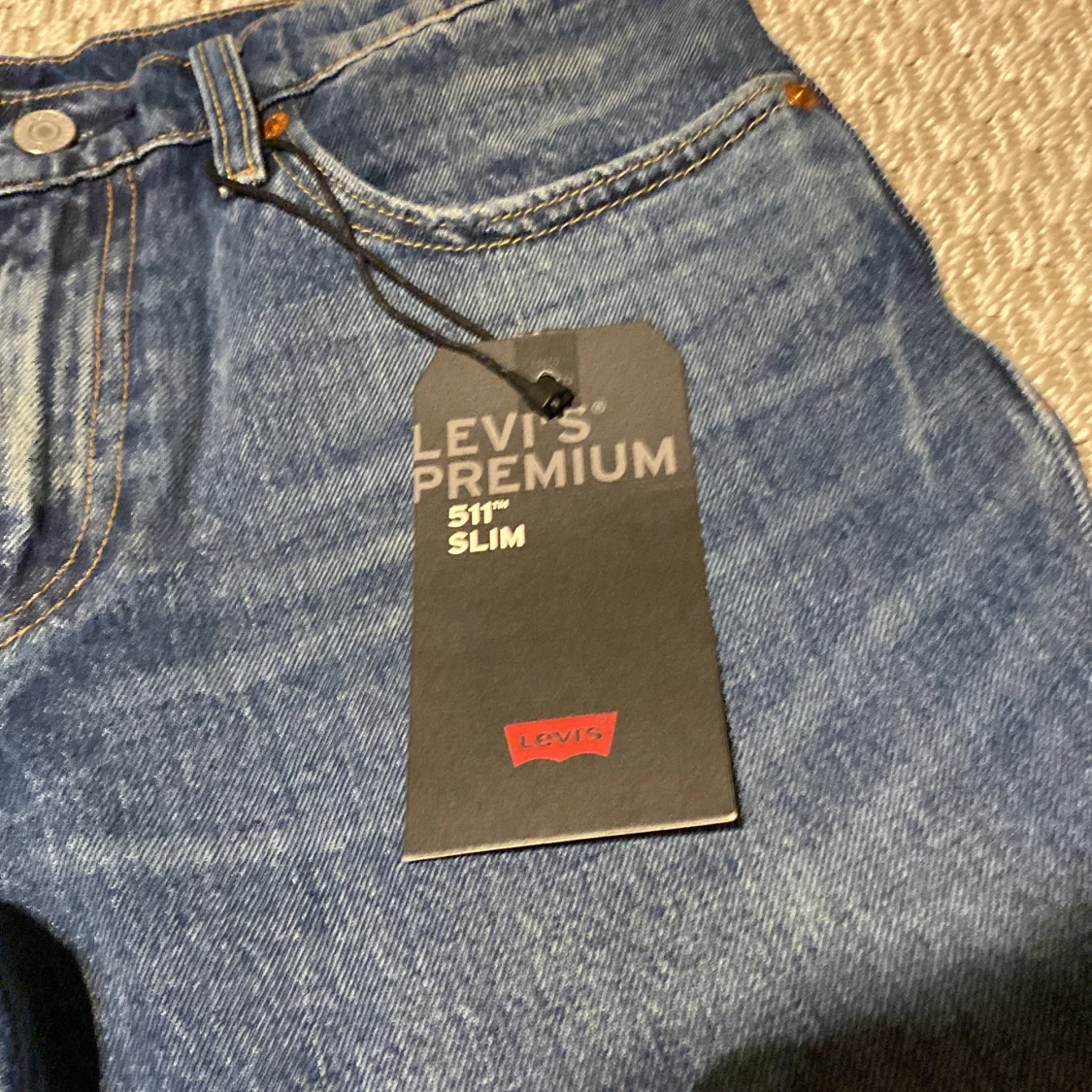 Blå Levis 511 Slim Jeans - 2
