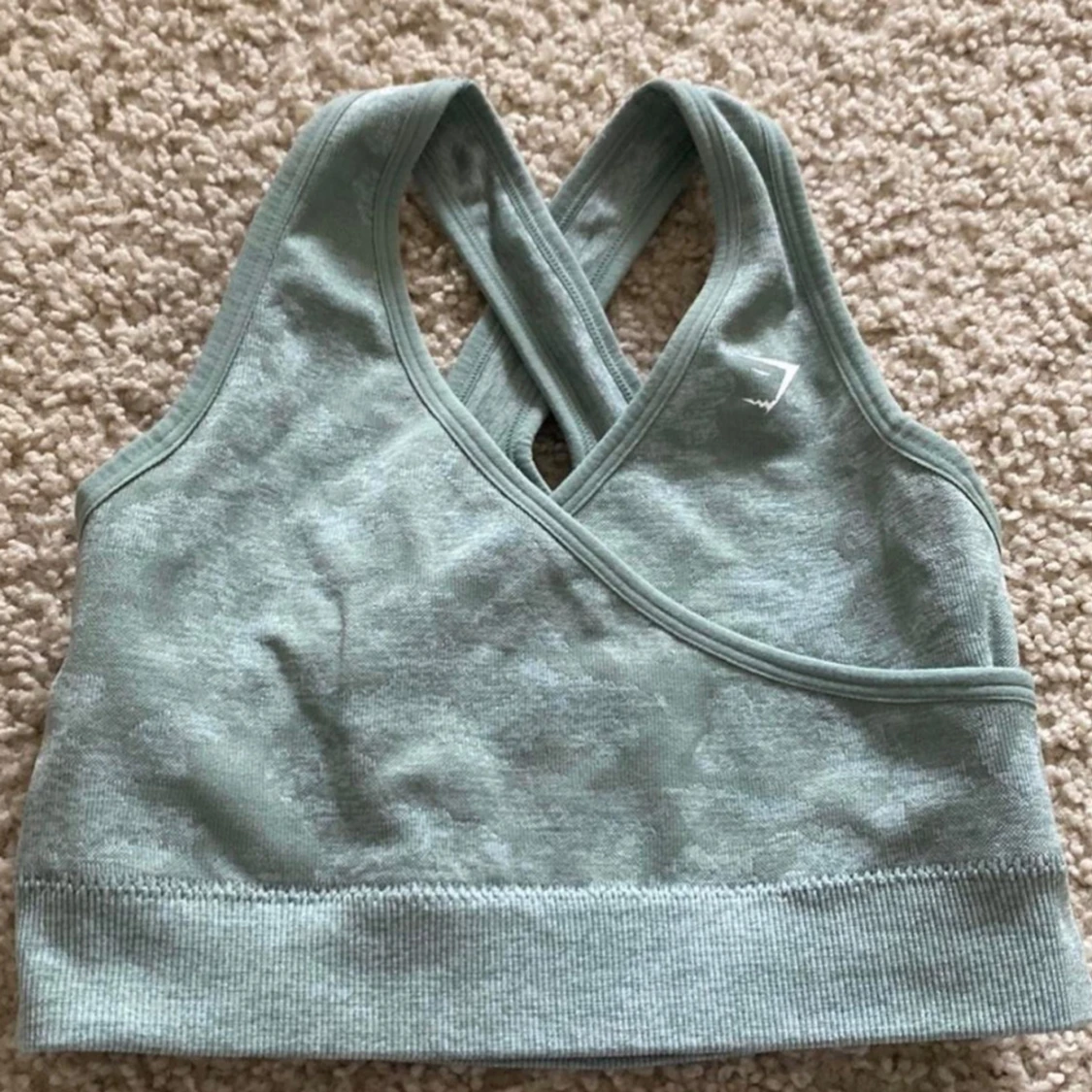 Grön sport-bh från Gymshark