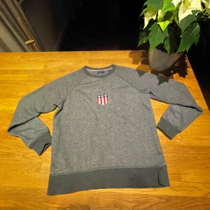 Grå sweatshirt från GANT - Grå gant tröja i väldigt bra skick. Har bara andvänd den några gånger. Den är i storlek 170 men passar xs