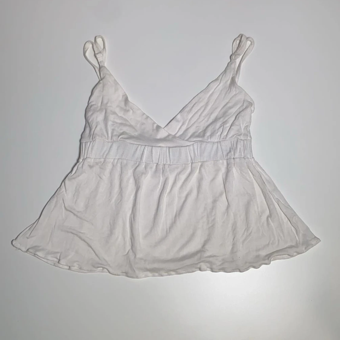 Vit babydoll  topp