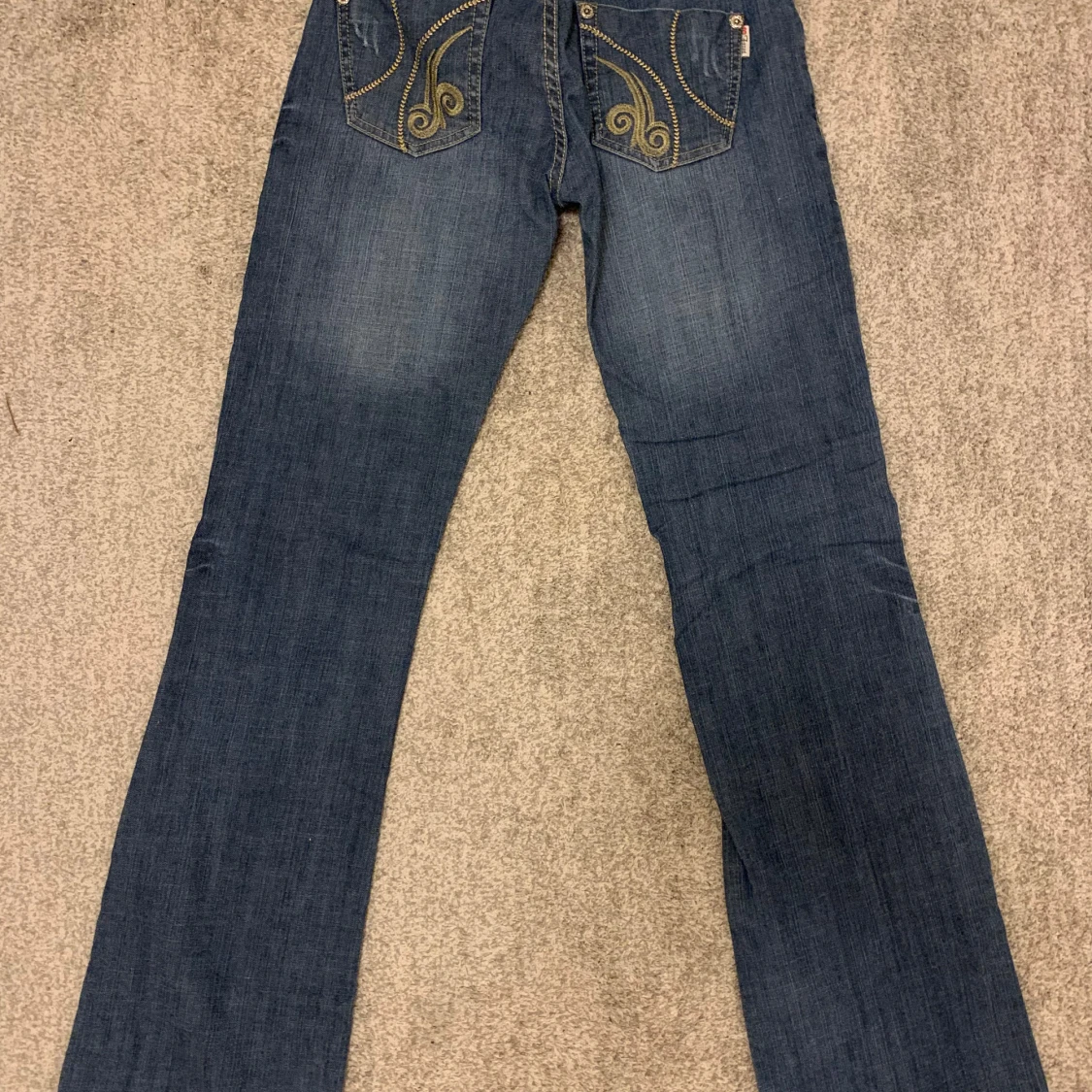 lågmidjade jeans - 90