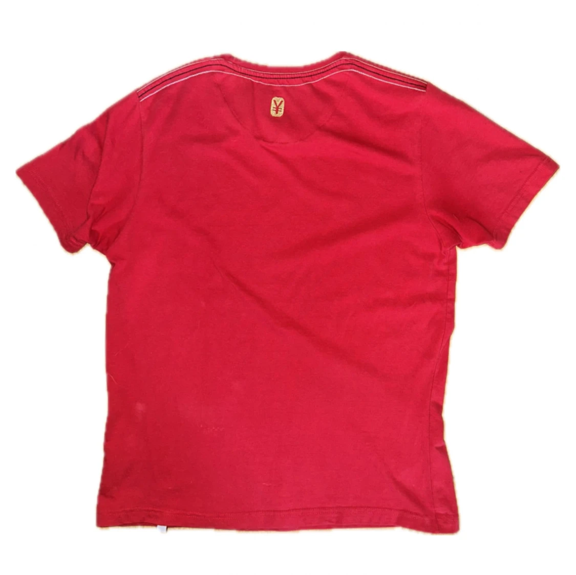 Cool Drain Graphic Rhinestone Röd Y2k Tshirt - 90