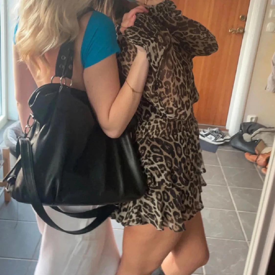 Leopardmönstrad klänning - 92