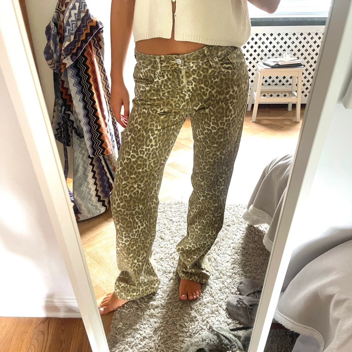 Leopard jeans