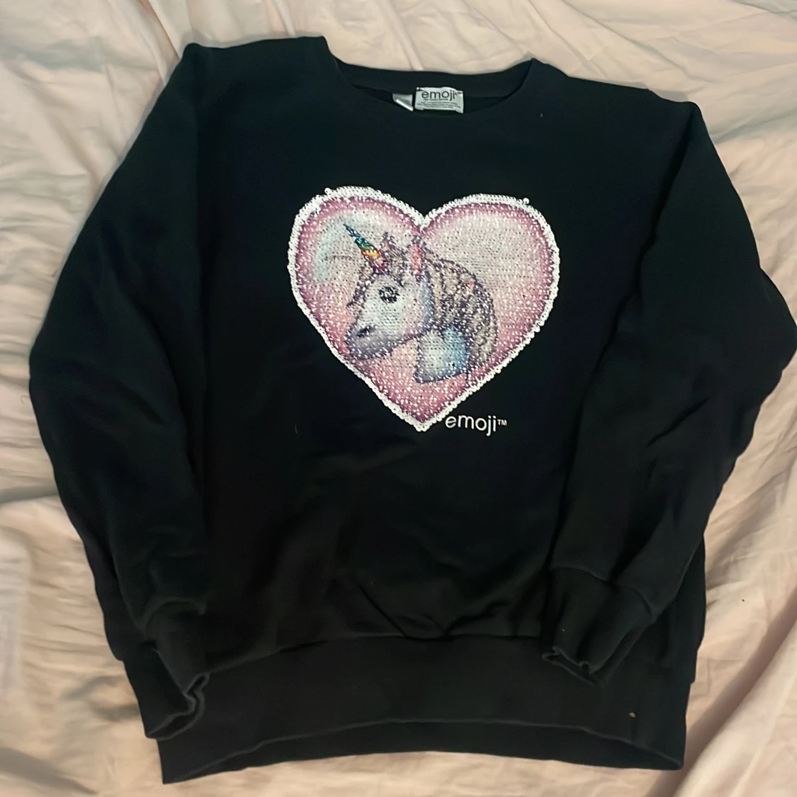 Svart Paljett tröja  - 90