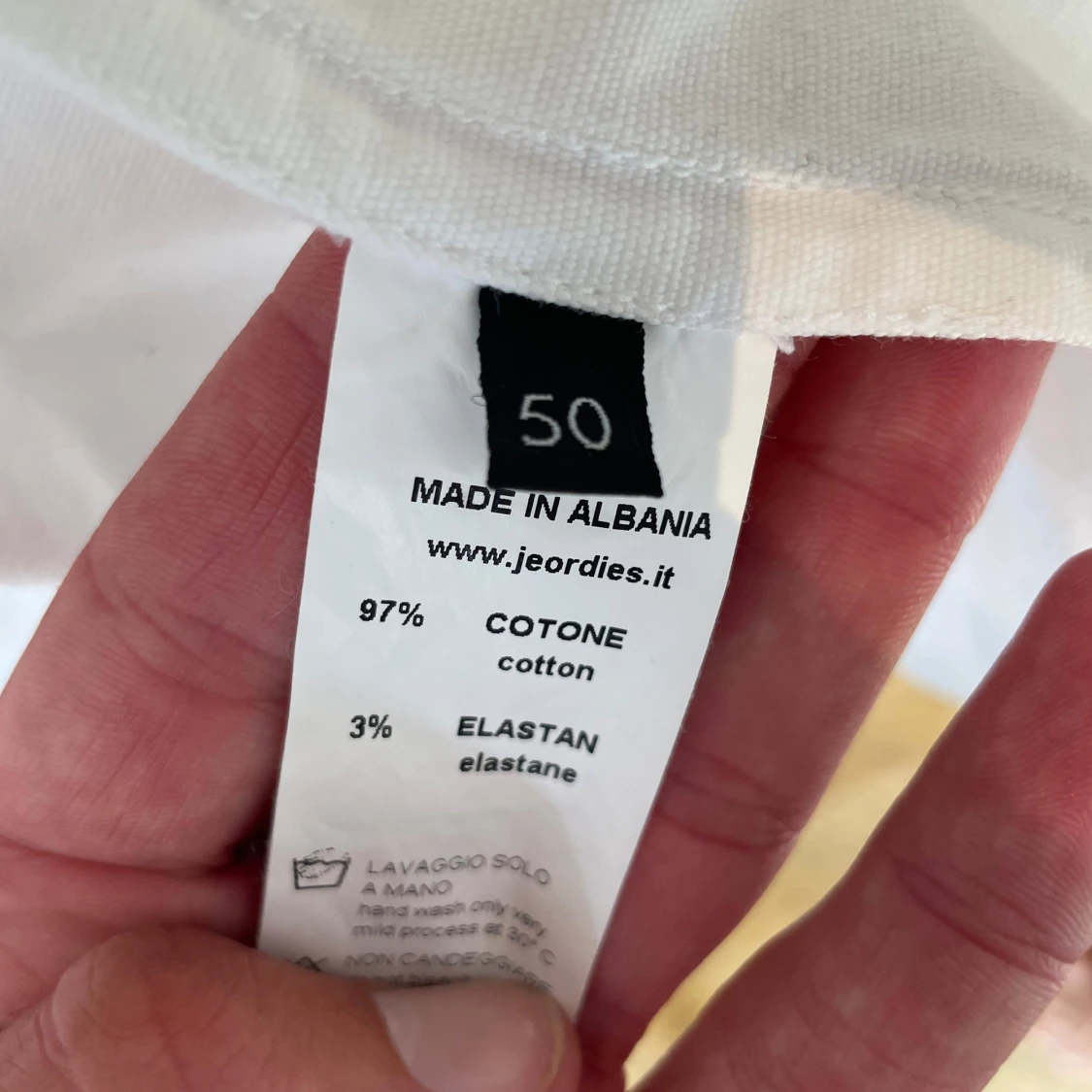 Italiensk vit jeansjacka - 90