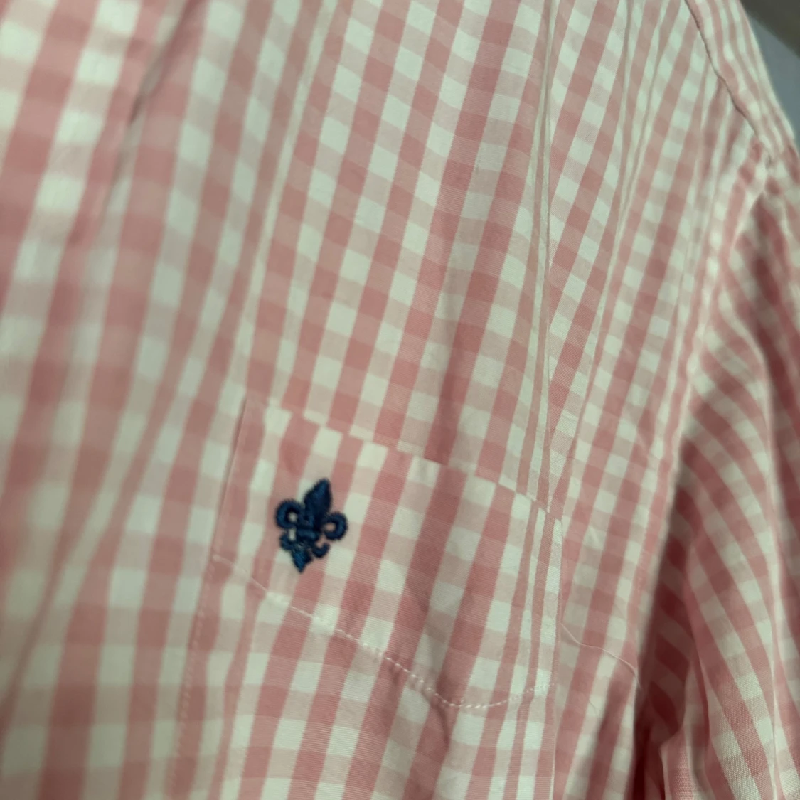 Rosa och vit rutig skjorta från Morris - 91