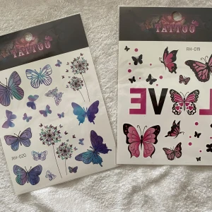 2st Fjärilar Tatuering  - Mått 15.00*10.50 cm/st  45kr/2st , Samma frakt 
