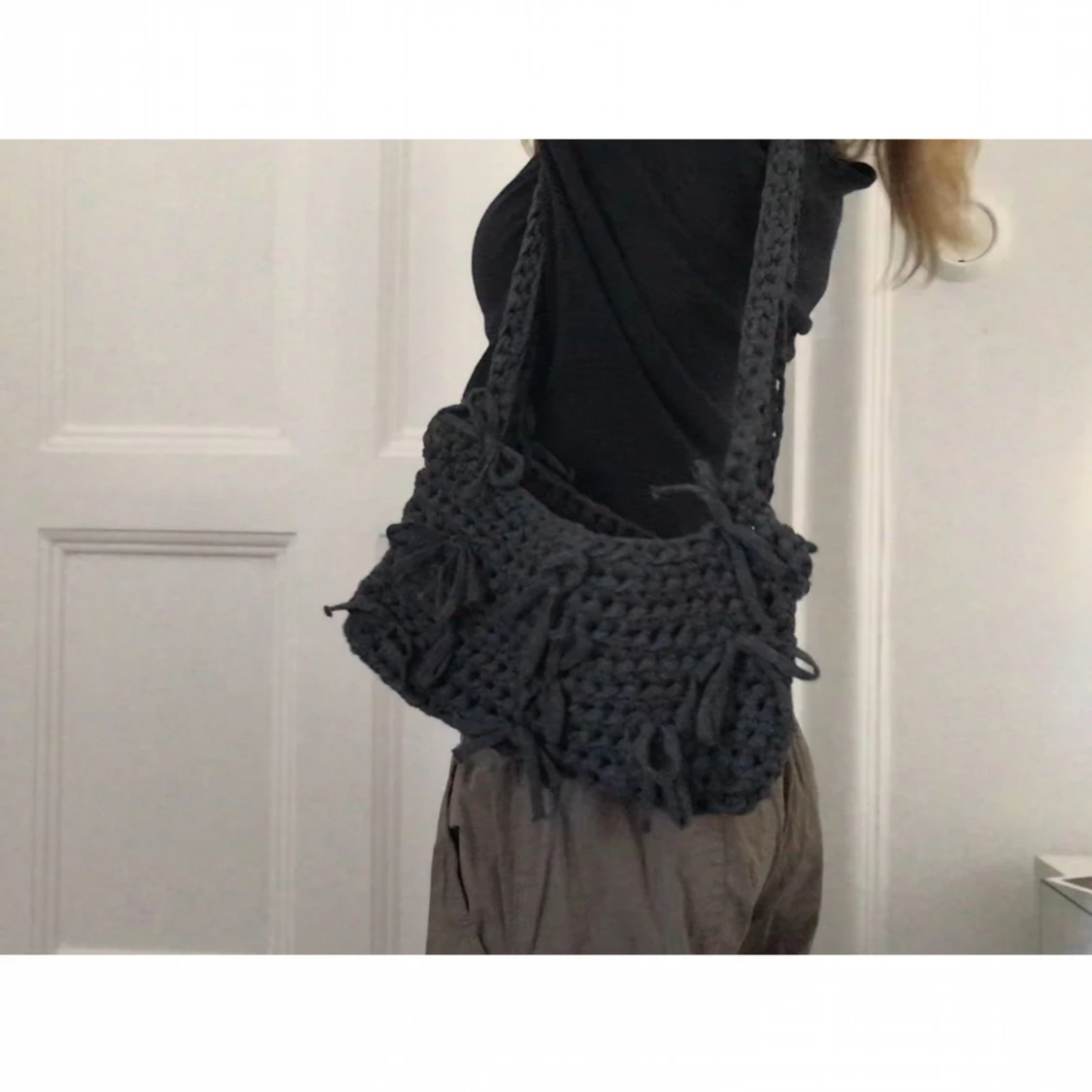 virkad handväska x2 - 91