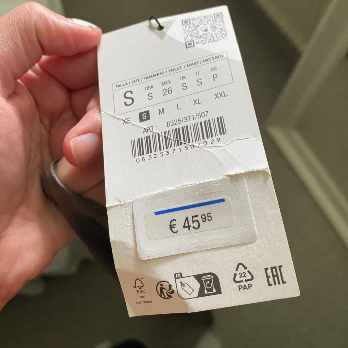 Brun/grå satin balklänning zara - 92