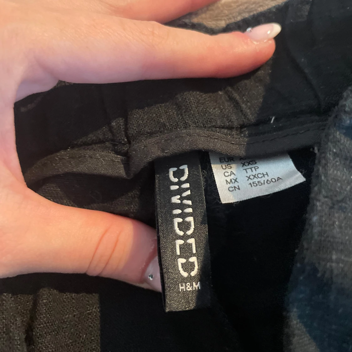 Svarta linne byxor - 91