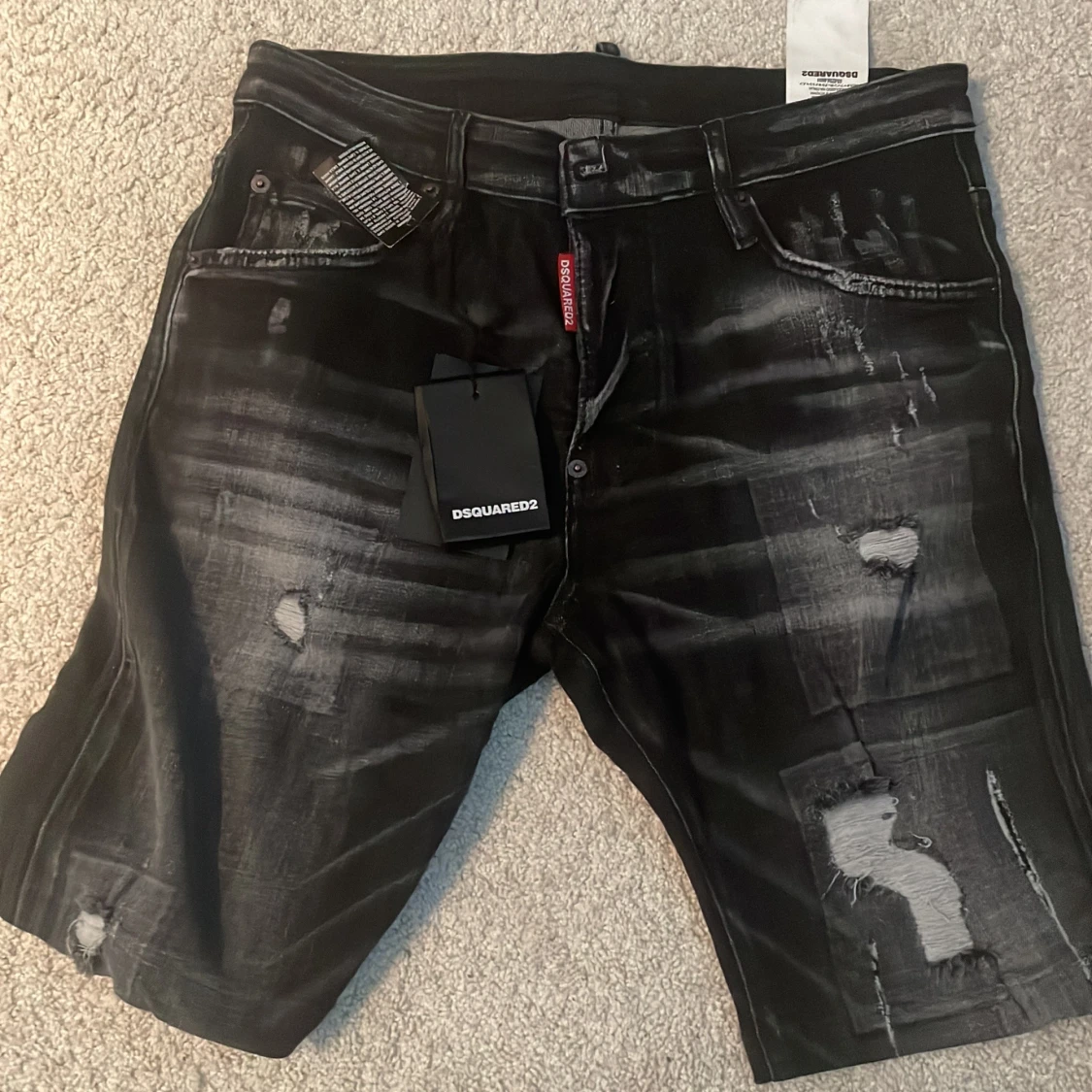 Svarta jeansshorts från Dsquared2