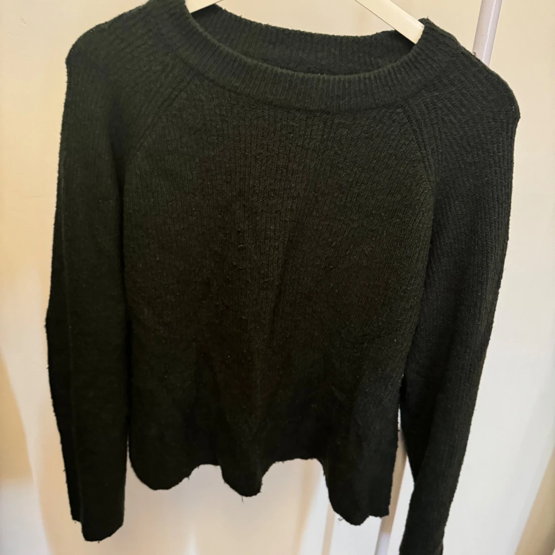 Mörkgrön stickad tröja - 90