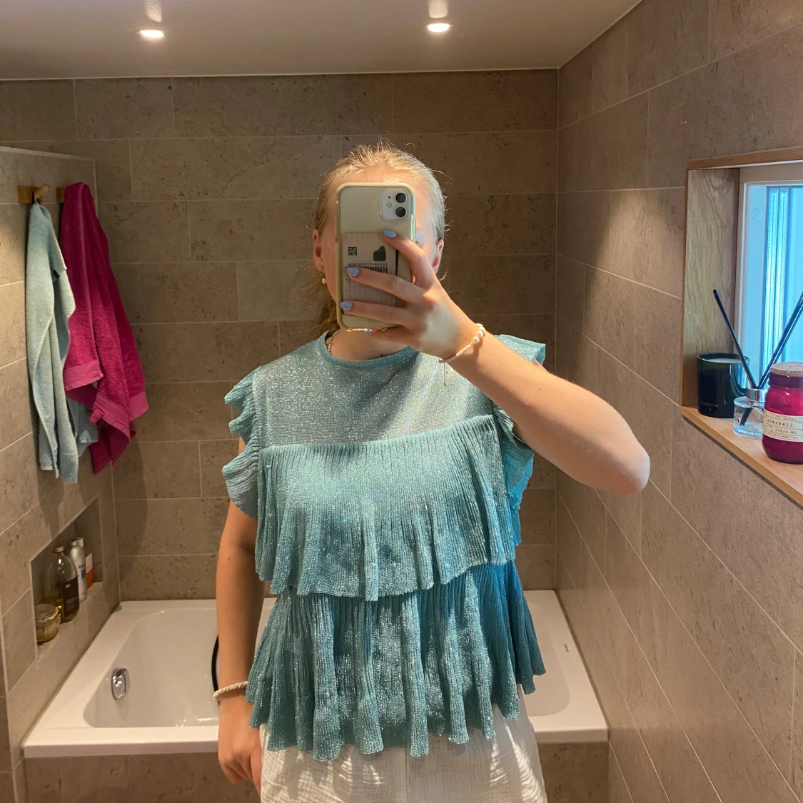 Glittrig blus zara  - 90