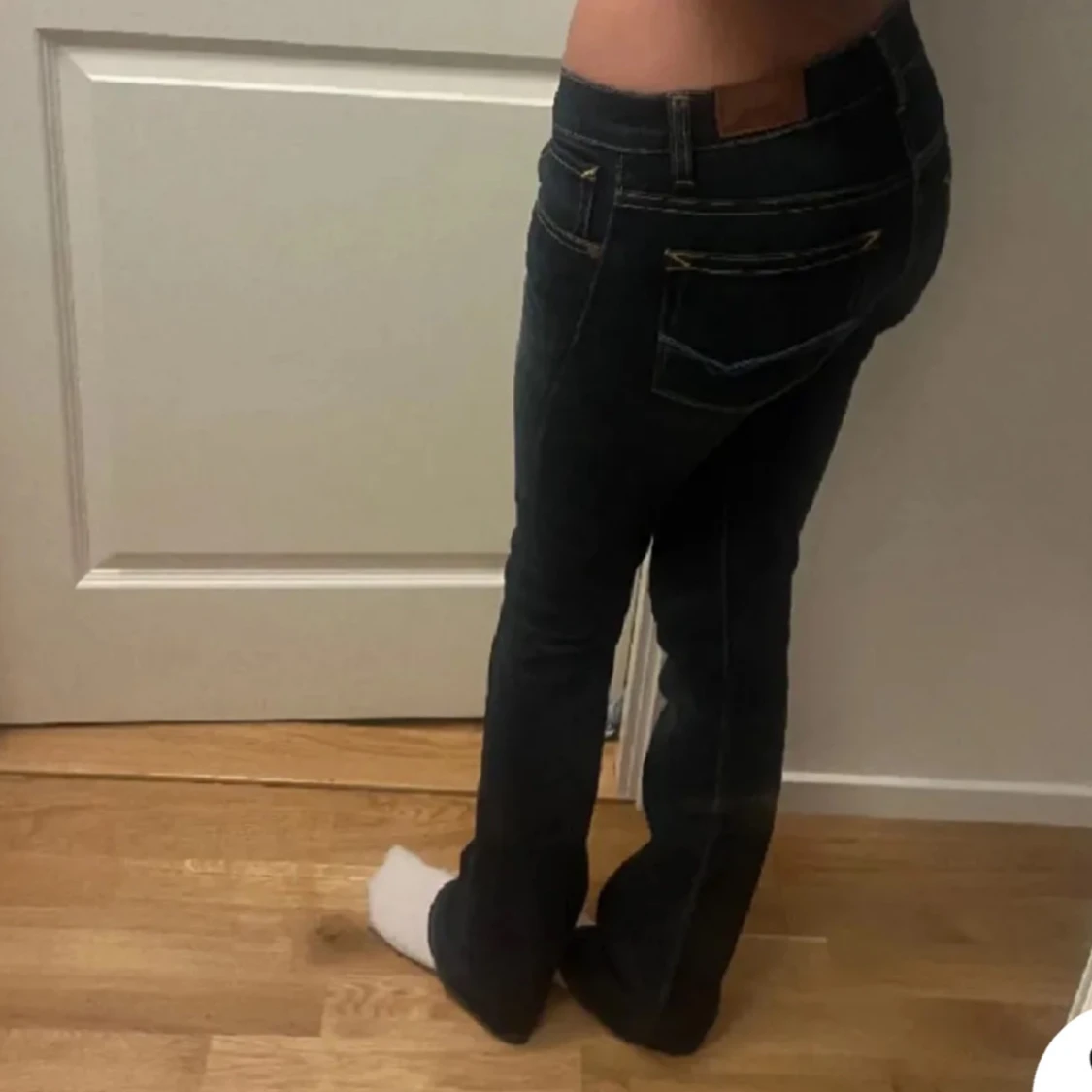 låg midjade jeans - 90