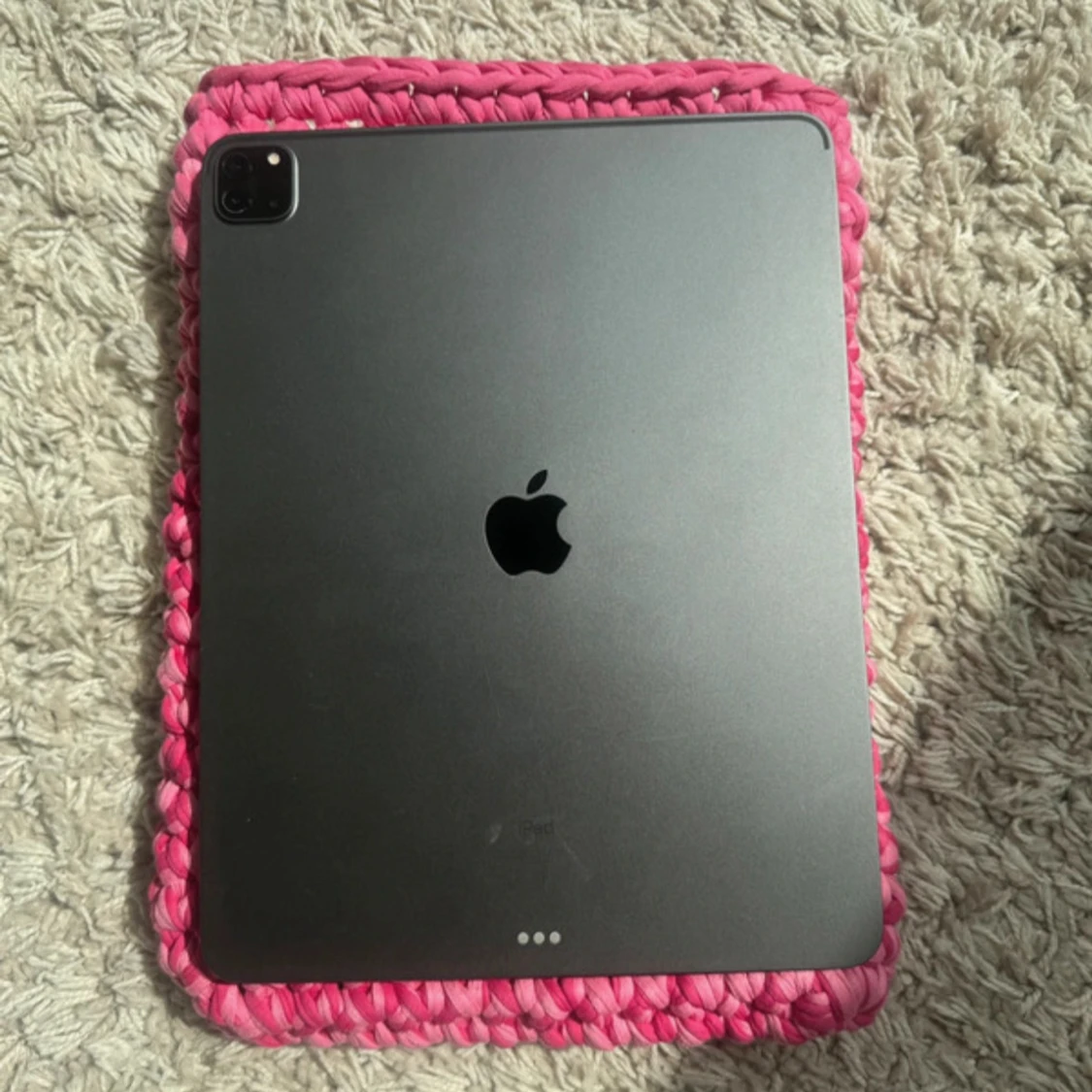 Rosa/röd handgjord datorfodral - 93