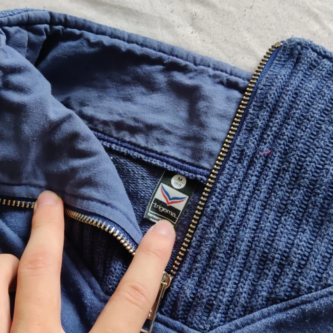 1/4 zip med tryck - 92