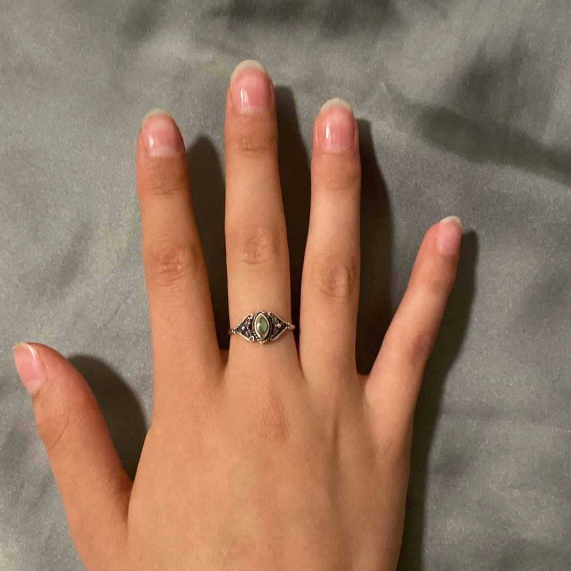 Silverring med opal - 91