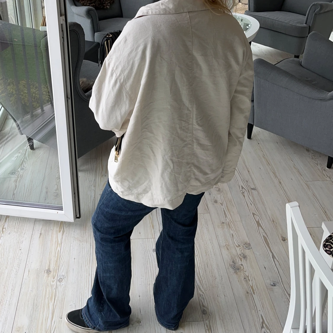 Beige vindjacka - 93