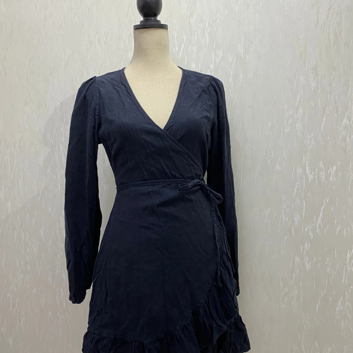 Klänning i linnetyg