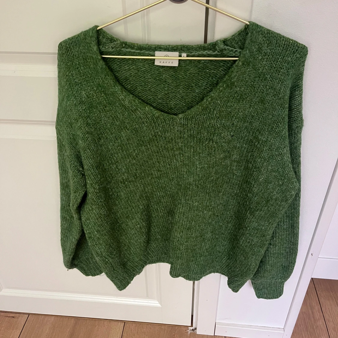 grön stickad tröja 