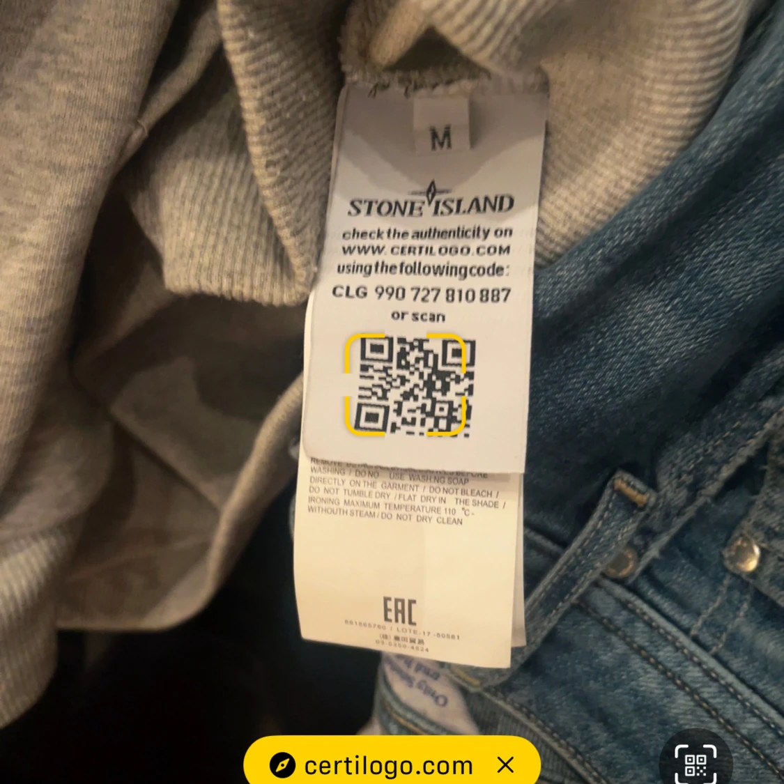 Grå hoodie från Stone Island - 3