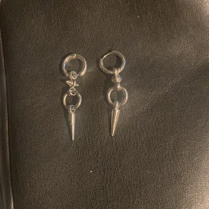 Örhängen  - Säjer dehär snygga örhängena då det inte kommit till användning då jag använder guld, Bra skick! 